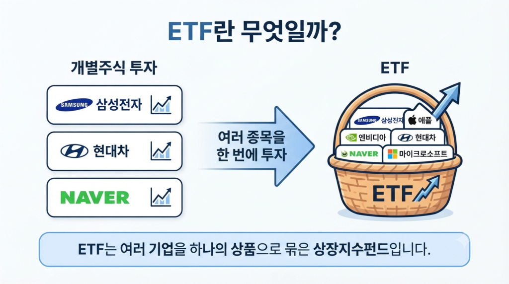 ETF란? | 초보자를 위한 ETF 완벽 가이드 (장점·단점·투자방법 총정리)